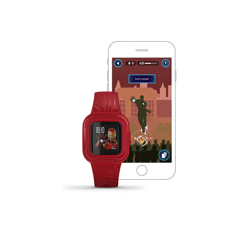 B-Ware Garmin Fitness Tracker Kids Aktivitätstracker Vívofit Jr 3 Iron Man Rot Onesize - 753759263584