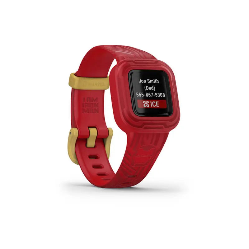 B-Ware Garmin Fitness Tracker Kids Aktivitätstracker Vívofit Jr 3 Iron Man Rot Onesize - 753759263584