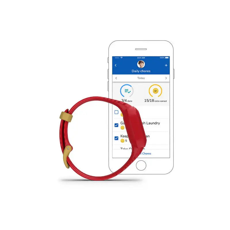 B-Ware Garmin Fitness Tracker Kids Aktivitätstracker Vívofit Jr 3 Iron Man Rot Onesize - 753759263584