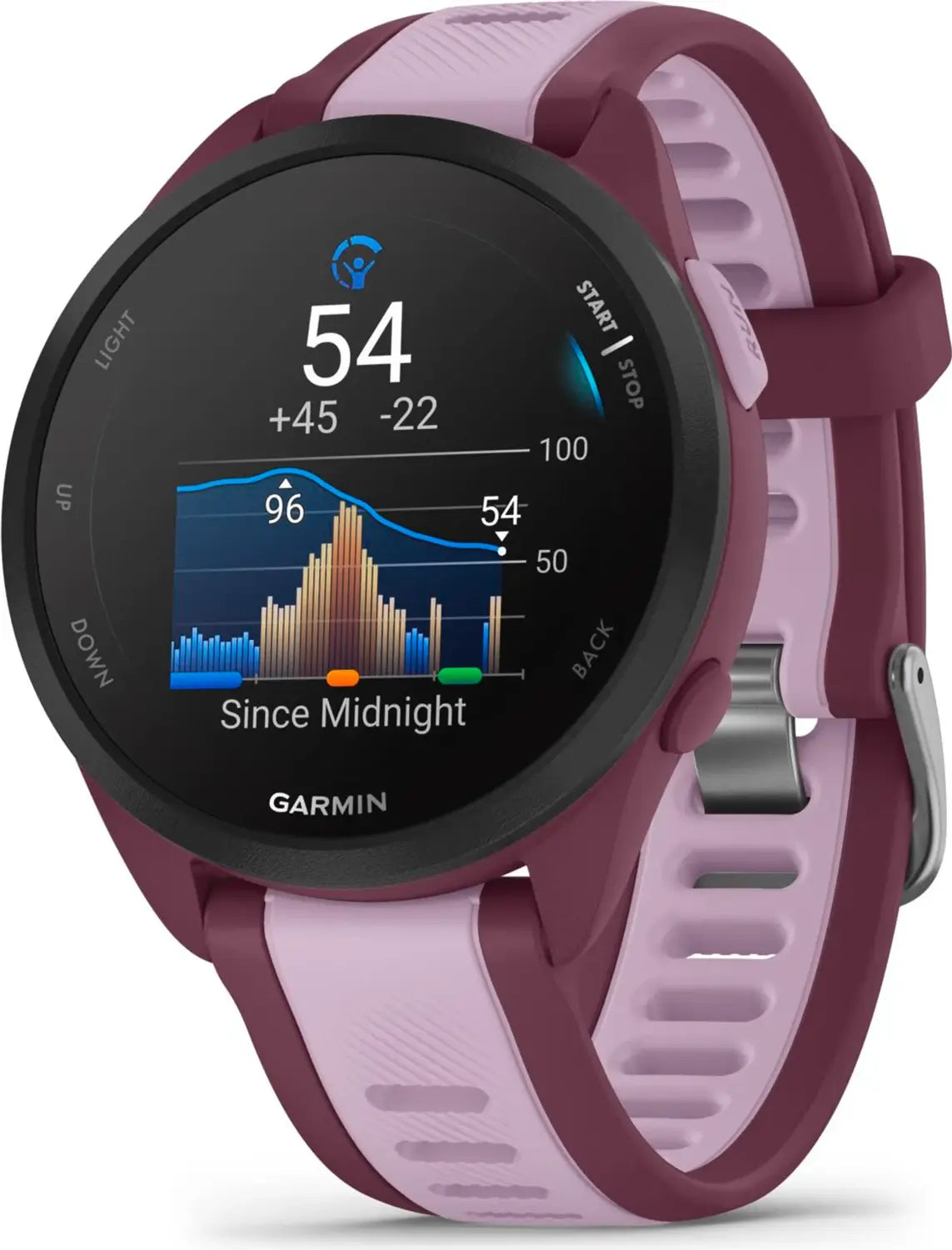 B-Ware Garmin Smartwatch Uhr Laufuhr Forerunner 165 Music Amoled Gps Musik Lila Onesize - 753759326647