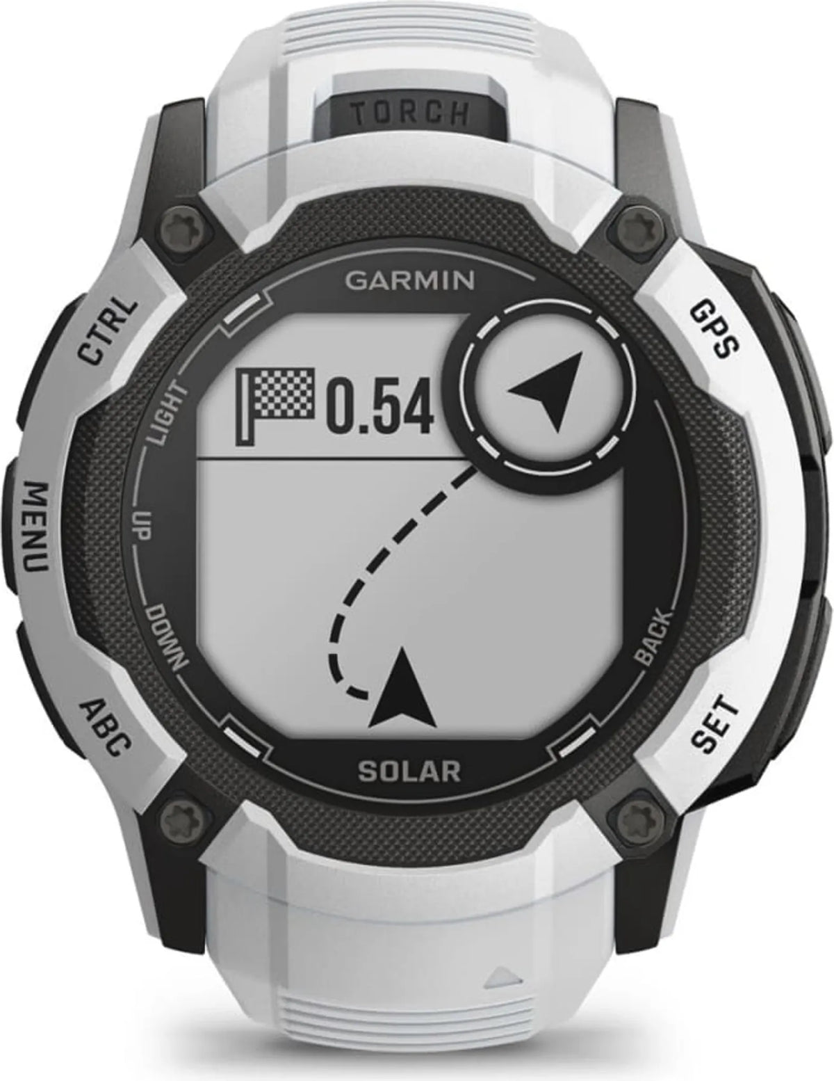 Garmin Uhr Smartwatch Sportuhr Instinct 2X Solar 50mm Weiß GPS Bluetooth Onesize - 0753759319366
