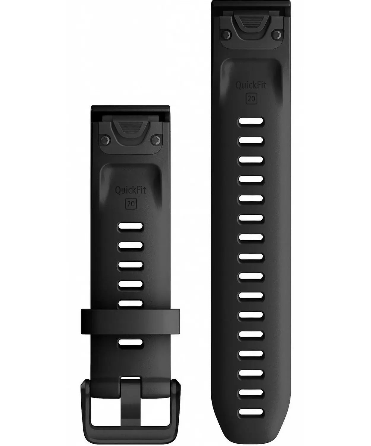 B-Ware Garmin Armband Band Quickfit 20mm Uhr Silikon Schwarz Fenix Instinct Onesize - 753759233341