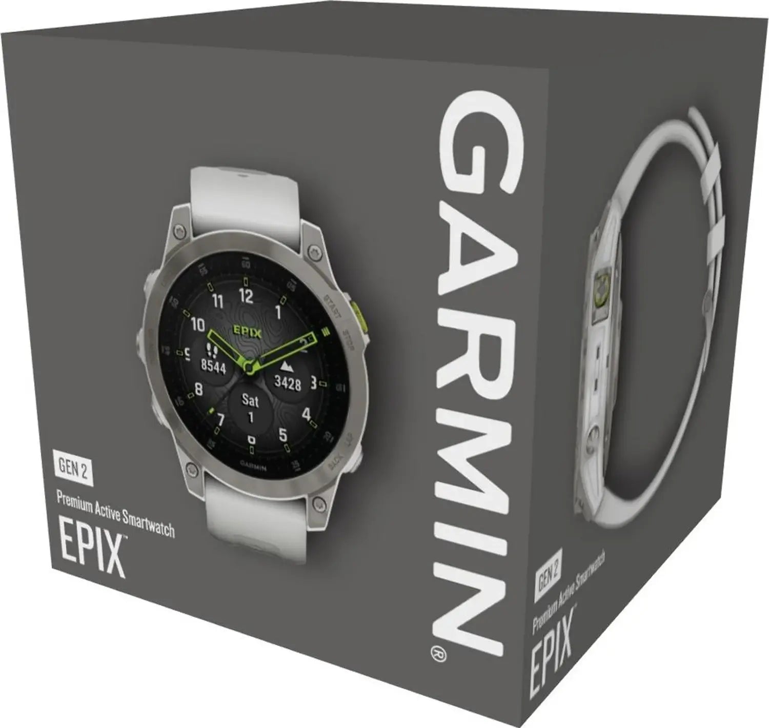 B-Ware Garmin Sportuhr Fitnessuhr Epix Gen 2 Gps Touchscreen Schneeweiss Titan Ones6 - 753759281083