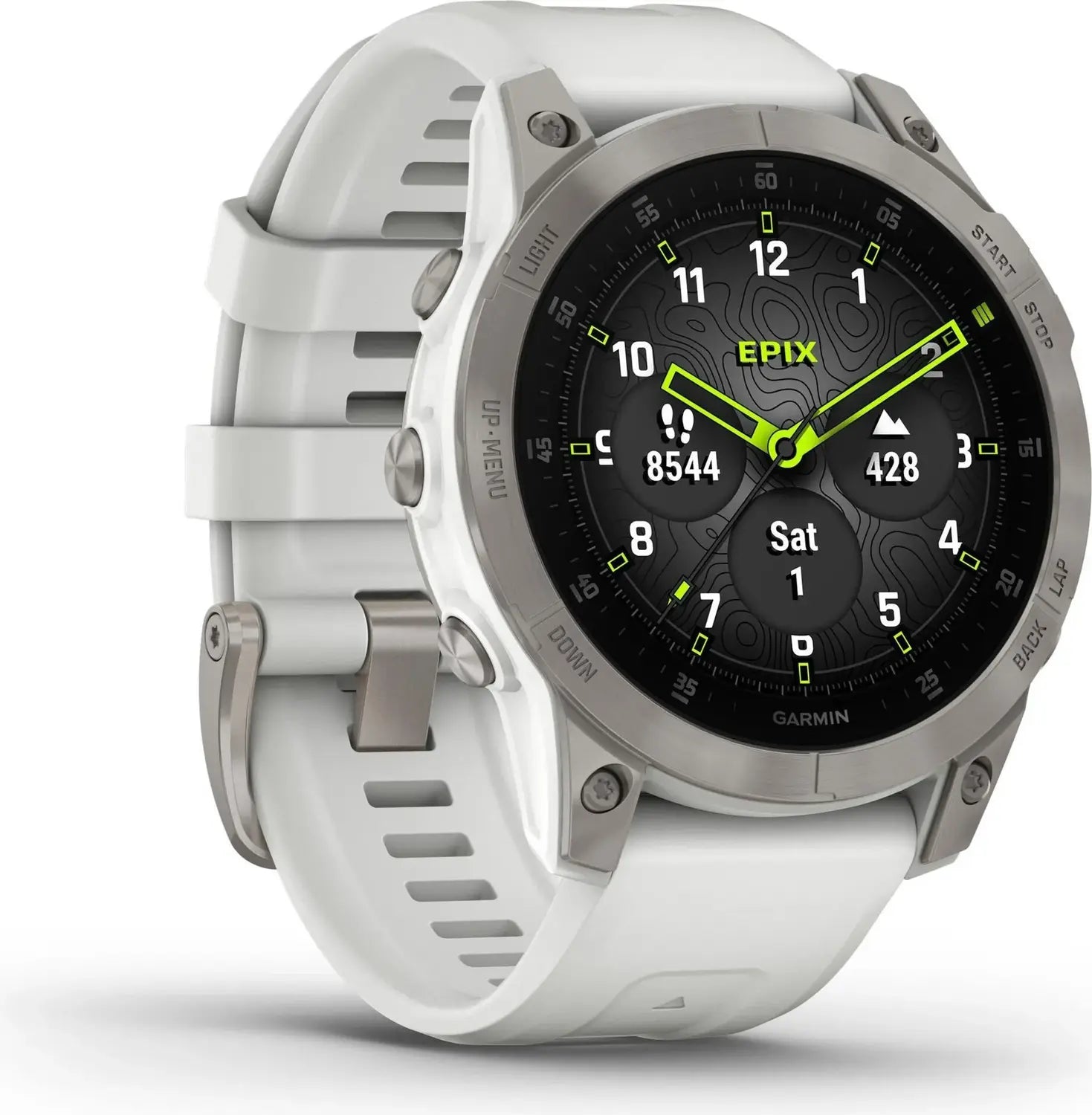 B-Ware Garmin Sportuhr Fitnessuhr Epix Gen 2 Gps Touchscreen Schneeweiss Titan Ones6 - 753759281083