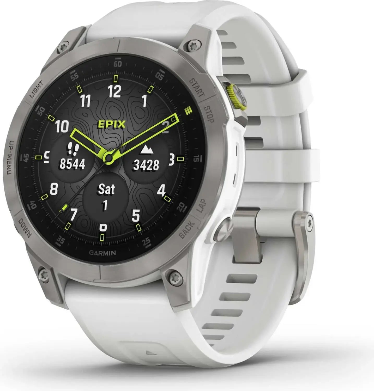 B-Ware Garmin Sportuhr Fitnessuhr Epix Gen 2 Gps Touchscreen Schneeweiss Titan Onesize - 753759281083