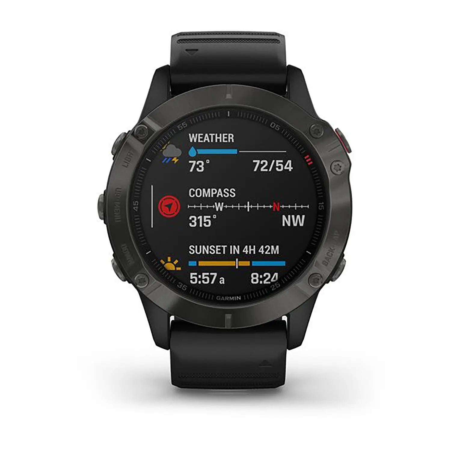 B-Ware Garmin Fenix 6 Sapphire Uhr Gps Multisportuhr Fitness Sportuhr Schwarz Onesize - 753759232757
