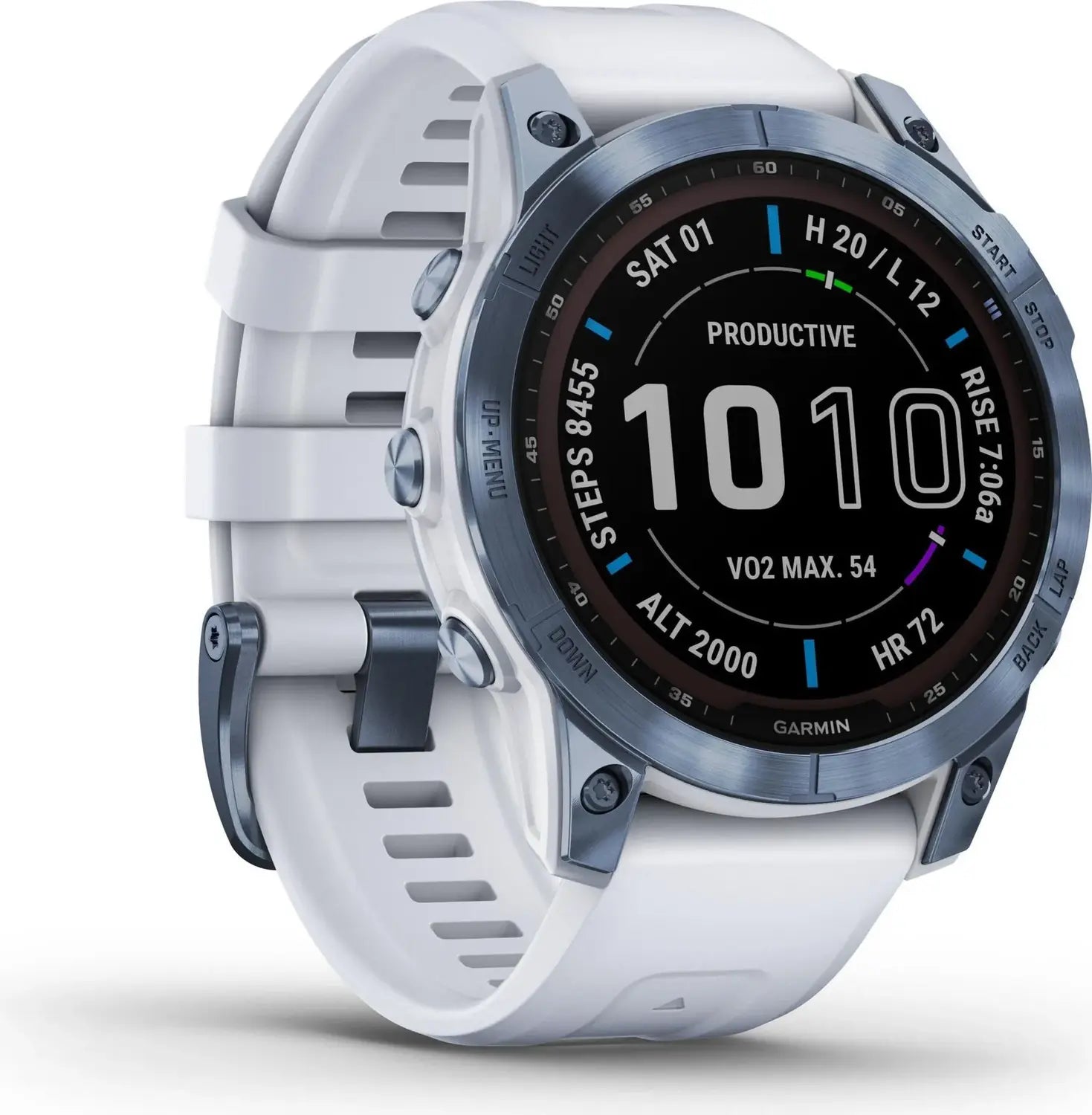 B-Ware Garmin Sportuhr Smartwatch Gps Uhr Fenix 7 Sapphire Solar Titan Weiß Onesize - 753759278113