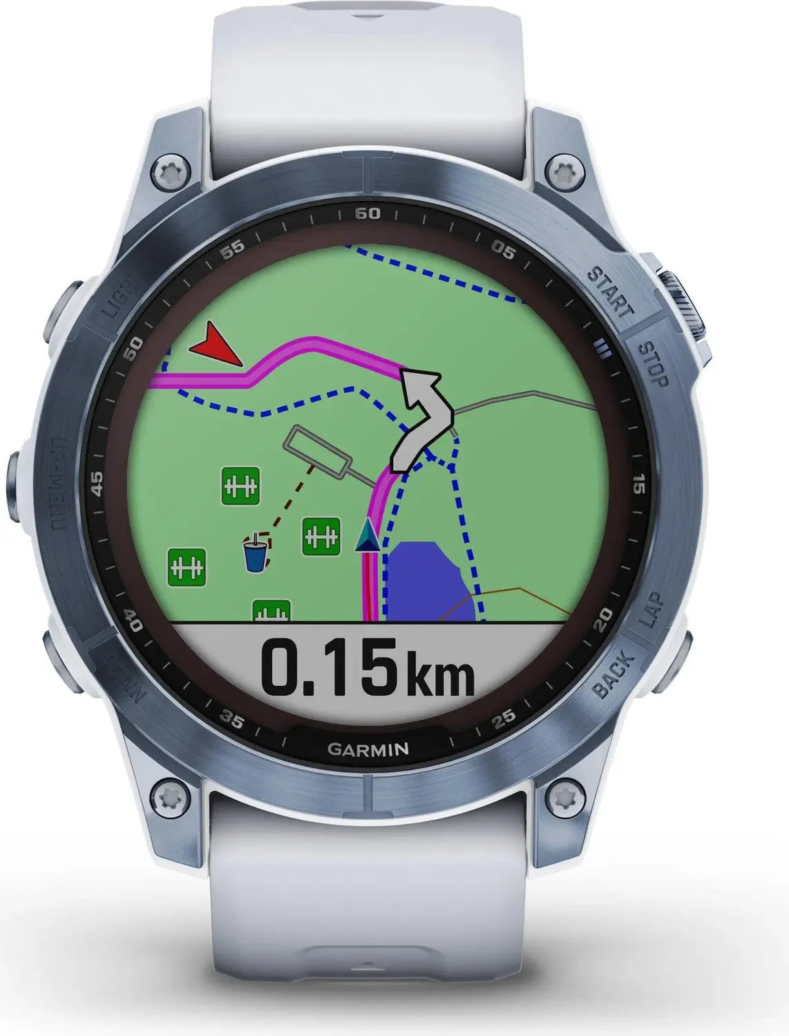 B-Ware Garmin Sportuhr Smartwatch Gps Uhr Fenix 7 Sapphire Solar Titan Weiß Onesize - 753759278113