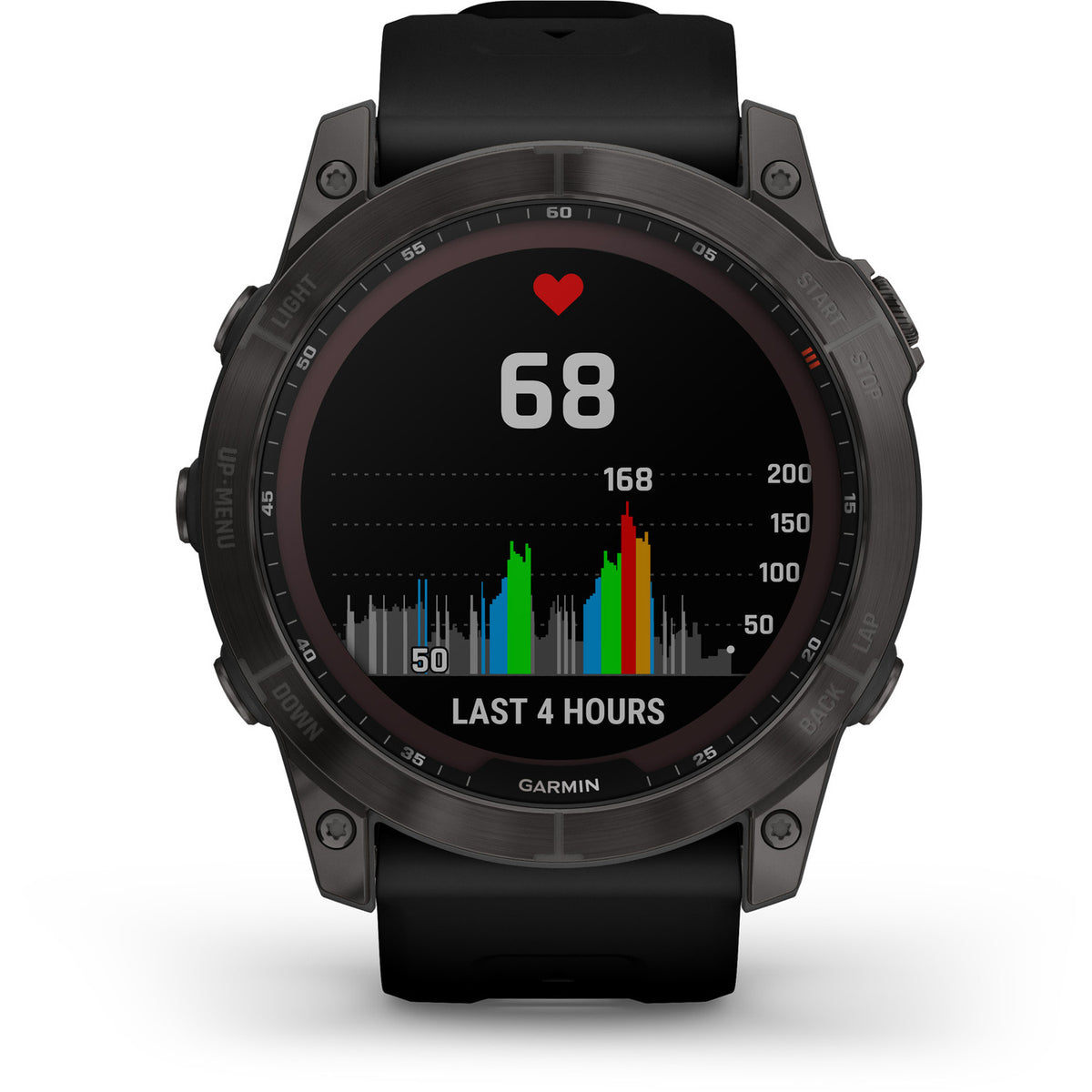 Garmin Uhr Smartwatch GPS Sportuhr Fenix 7X Sapphire Solar Carbon Grey Onesize - 0753759278236