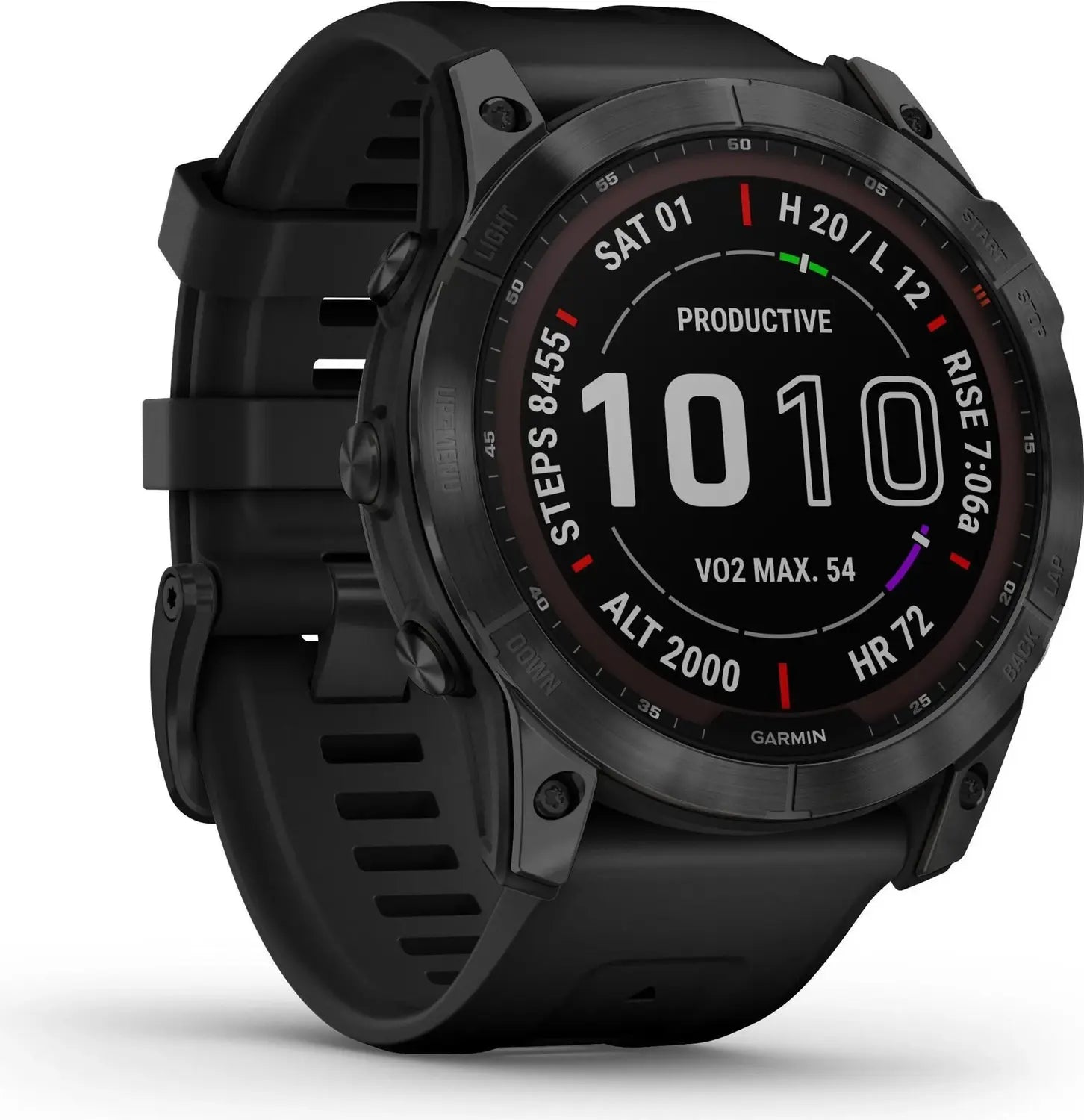 B-Ware Garmin Sportuhr Gps Fitnessuhr Fenix 7 X Sapphire Solar Titan Schwarz Onesize - 753759278328