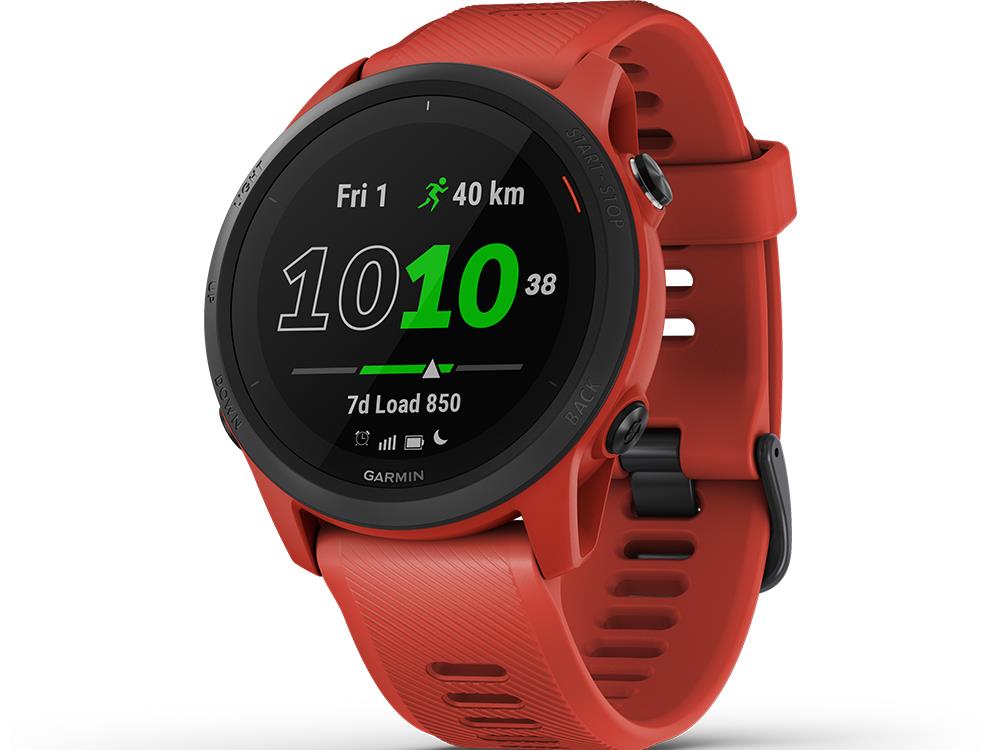 Garmin Sportuhr Uhr Forerunner 745 GPS Triathlonuhr Trainingsuhr Onesize Rot - 0753759261429