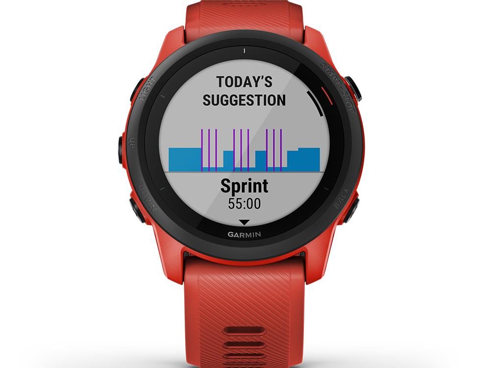 Garmin Sportuhr Uhr Forerunner 745 GPS Triathlonuhr Trainingsuhr Onesize Rot - 0753759261429