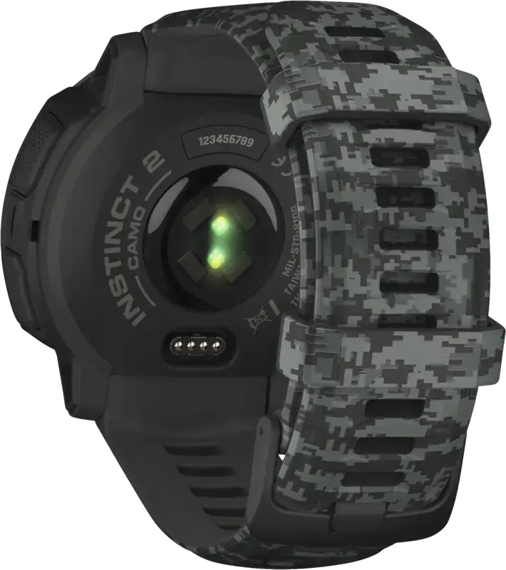 Garmin Sportuhr Armbanduhr Smartwatch Instinct 2 Gps 45 Mm Grau Camo Onesize116