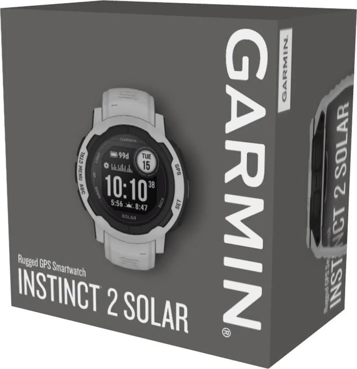 B-Ware Garmin Sportuhr Fitnessuhr Instinct 2 Solar Uhr Pulsmesser 45mm Hellgrau Onesize - 753759278878