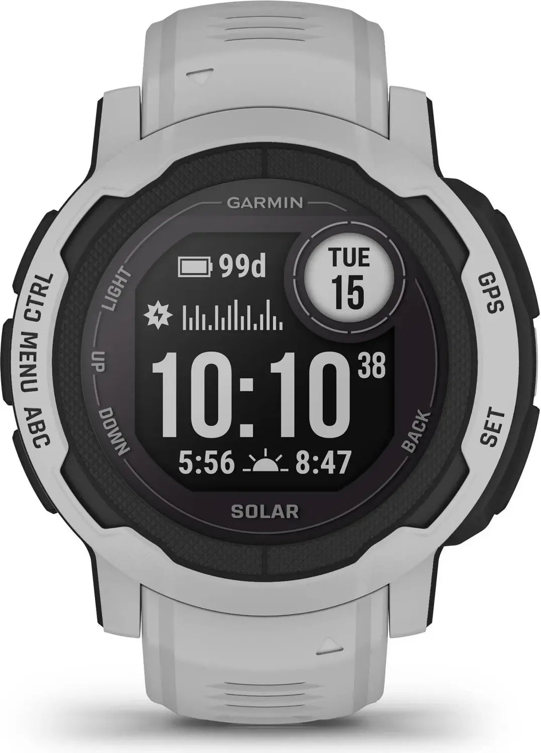 B-Ware Garmin Sportuhr Fitnessuhr Instinct 2 Solar Uhr Pulsmesser 45mm Hellgrau Onesize - 753759278878