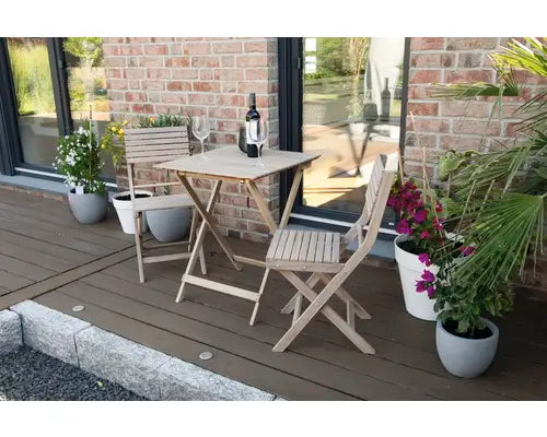 B-Ware Garden Place Gartentisch Balkontisch Tisch Klapptisch Holz Akazie 2 Personen  - 4306516451425