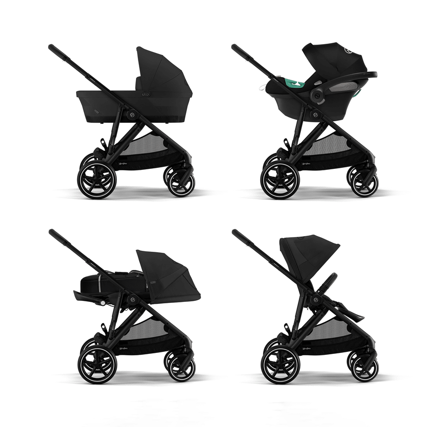 B-Ware Cybex Gazelle S Moon Black Frame Kinderwagen Für Ein Bis Zwei Kinder Reisebuggy - 4063846322435