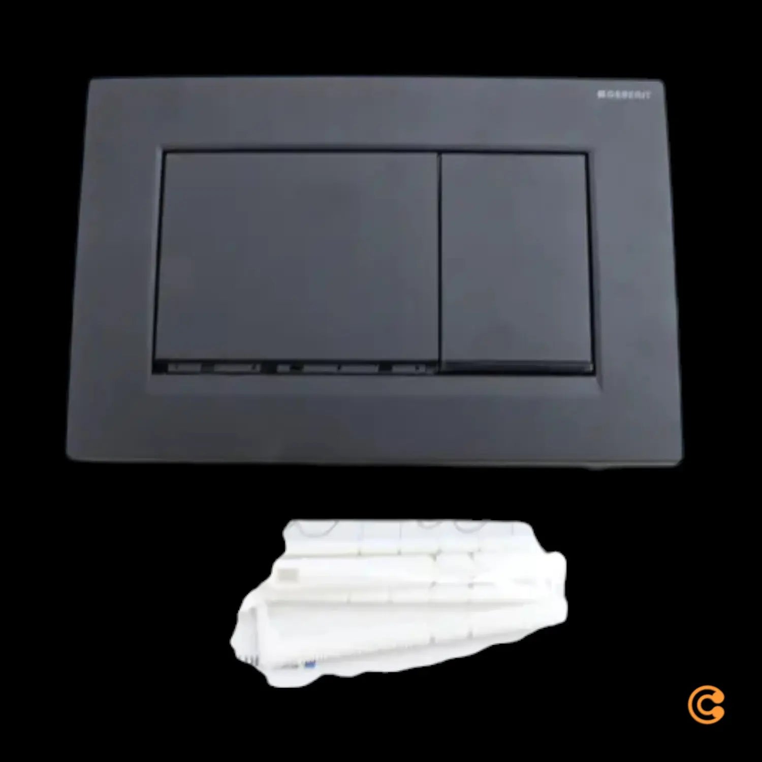 B-Ware Geberit Betätigungsplatte Spültaster Sigma20 Wc Schwarz Siehe Text/Foto - 4025410759580