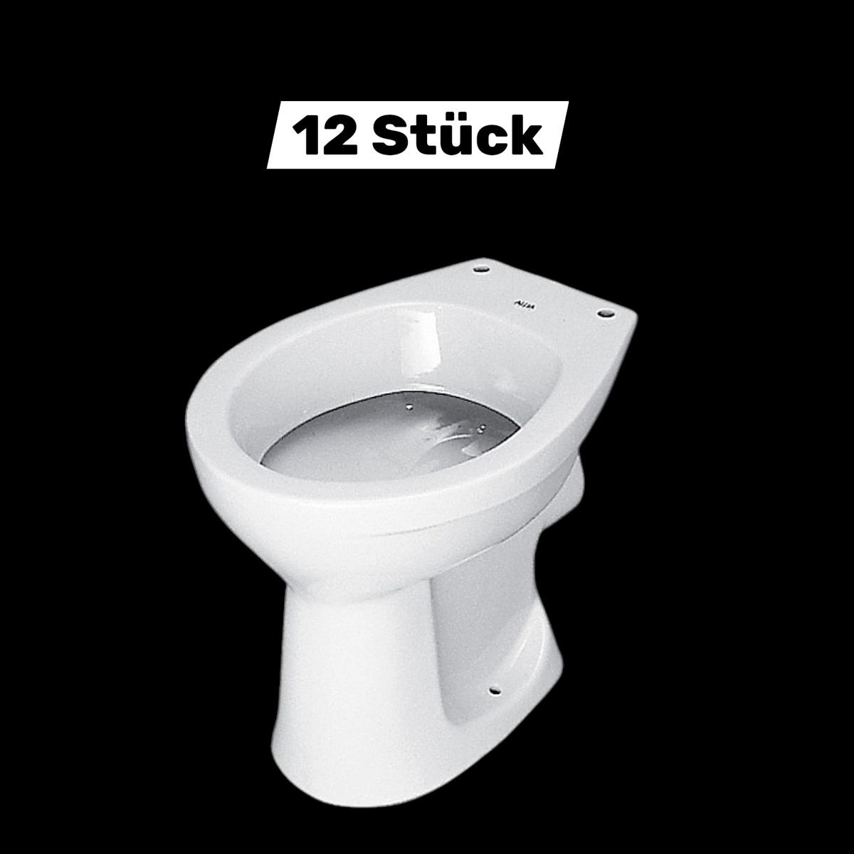 Geberit Stand-WC PARIS Tiefspüler weiß Toilette Abfluss Wand Sanitär 12 STÜCK - 3427340562048