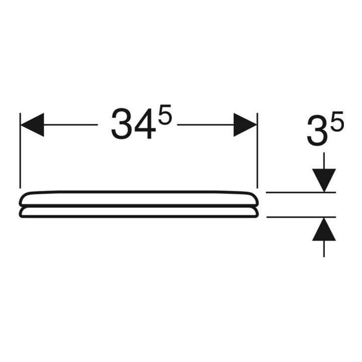 B-Ware Geberit Wc Sitz Toilettensitz Kinder Bambini Weiß Edelstahl Scharnier Duroplast - 4022009163063