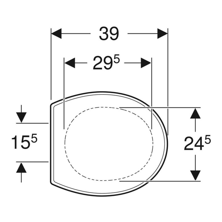 B-Ware Geberit Wc Sitz Toilettensitz Kinder Bambini Weiß Edelstahl Scharnier Duroplast - 4022009163063