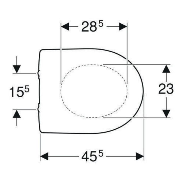 B-Ware Geberit Wc Sitz Toilettensitz Klositz Renova Weiß Duroplast Scharnier Edelstahl - 4022009284683