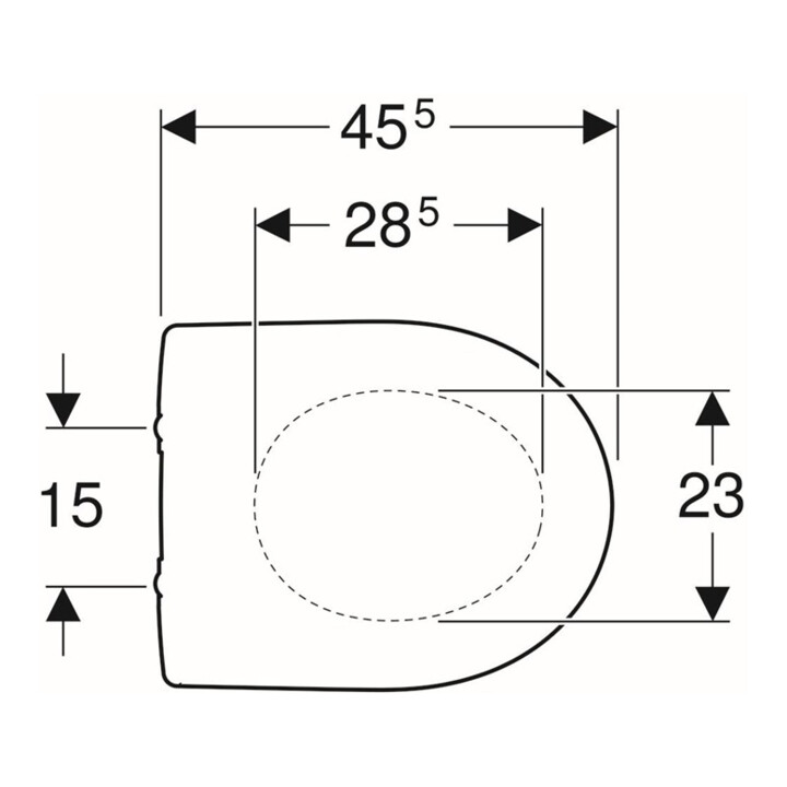 B-Ware Geberit Wc Sitz Toilettensitz Klositz Renova Weiß Duroplast Scharnier Edelstahl - 4022009284683