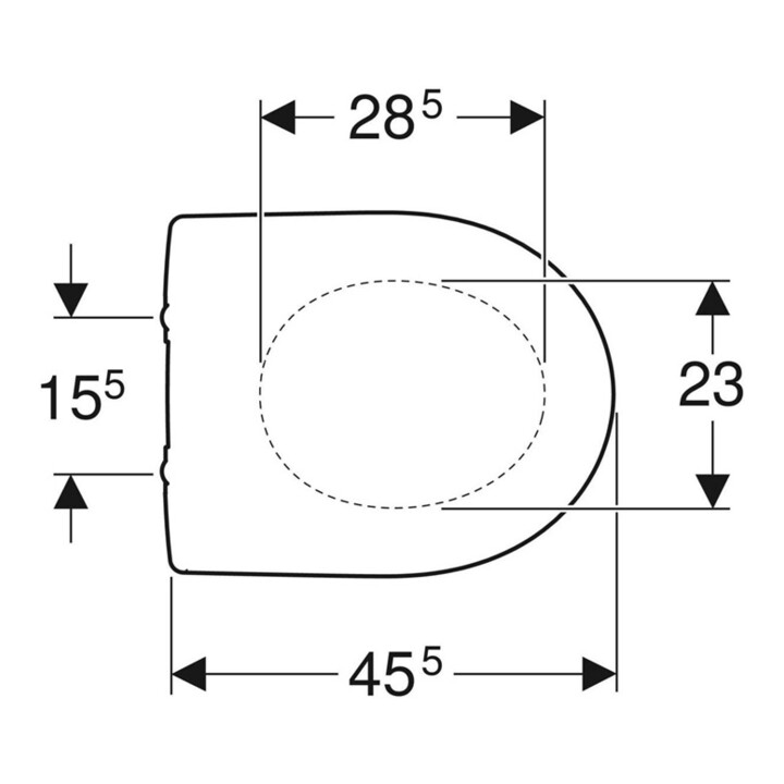 B-Ware Geberit Wc Sitz Toilettensitz Klositz Renova Weiß Duroplast Scharnier Edelstahl - 4022009284683