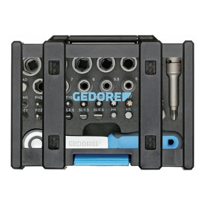 B-Ware Gedore Steckschlüssel Set Bit Satz Knarre Kunststoffbox 35 Teilig 1/4" 666 U 20 - 4010886948767