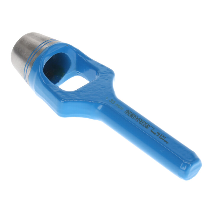 Gedore Henkellocheisen Stanzeisen Lochwerkzeug Gummi 33 Mm Weich Blau B-Ware - 4017981570336