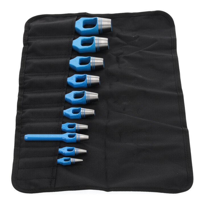 Gedore Henkellocheisenset Ausstanzer Leder Gummi Rund Blau 3 25 Mm Set 10 Teilig B-Ware