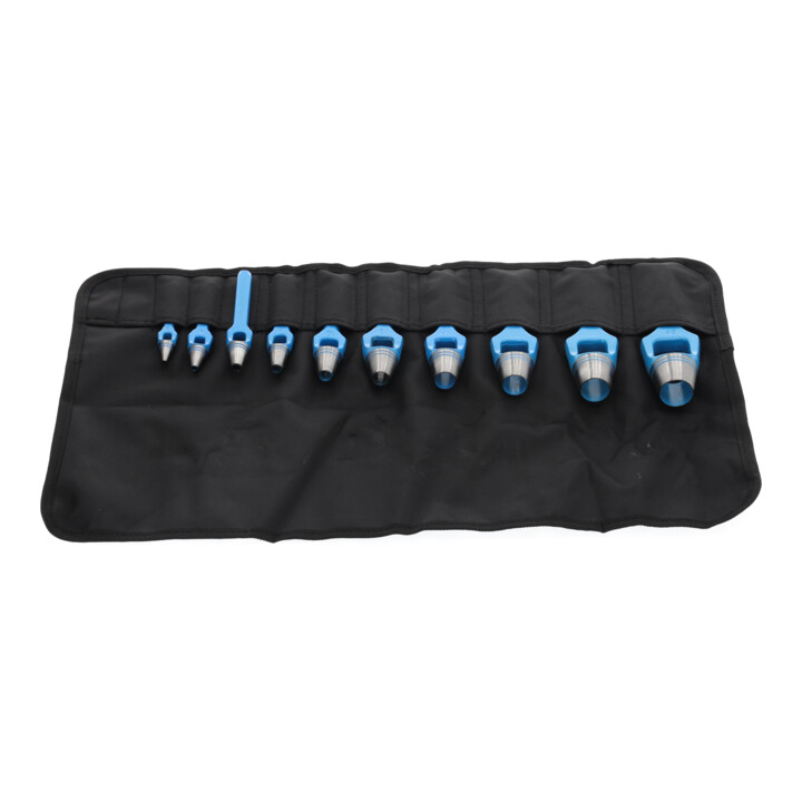 Gedore Henkellocheisenset Ausstanzer Leder Gummi Rund Blau 3 25 Mm Set 10 Teilig B-Ware