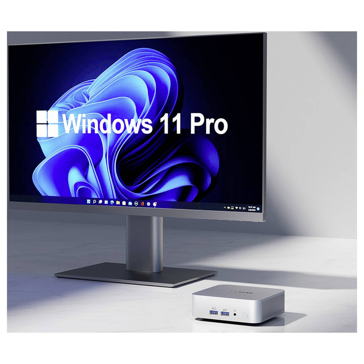 GEEKOM Mini PC Computer A6 Desktop Silber VESA HDMI 16 GB Ryzen 7 6800 Win11 Pro - 4064161499819