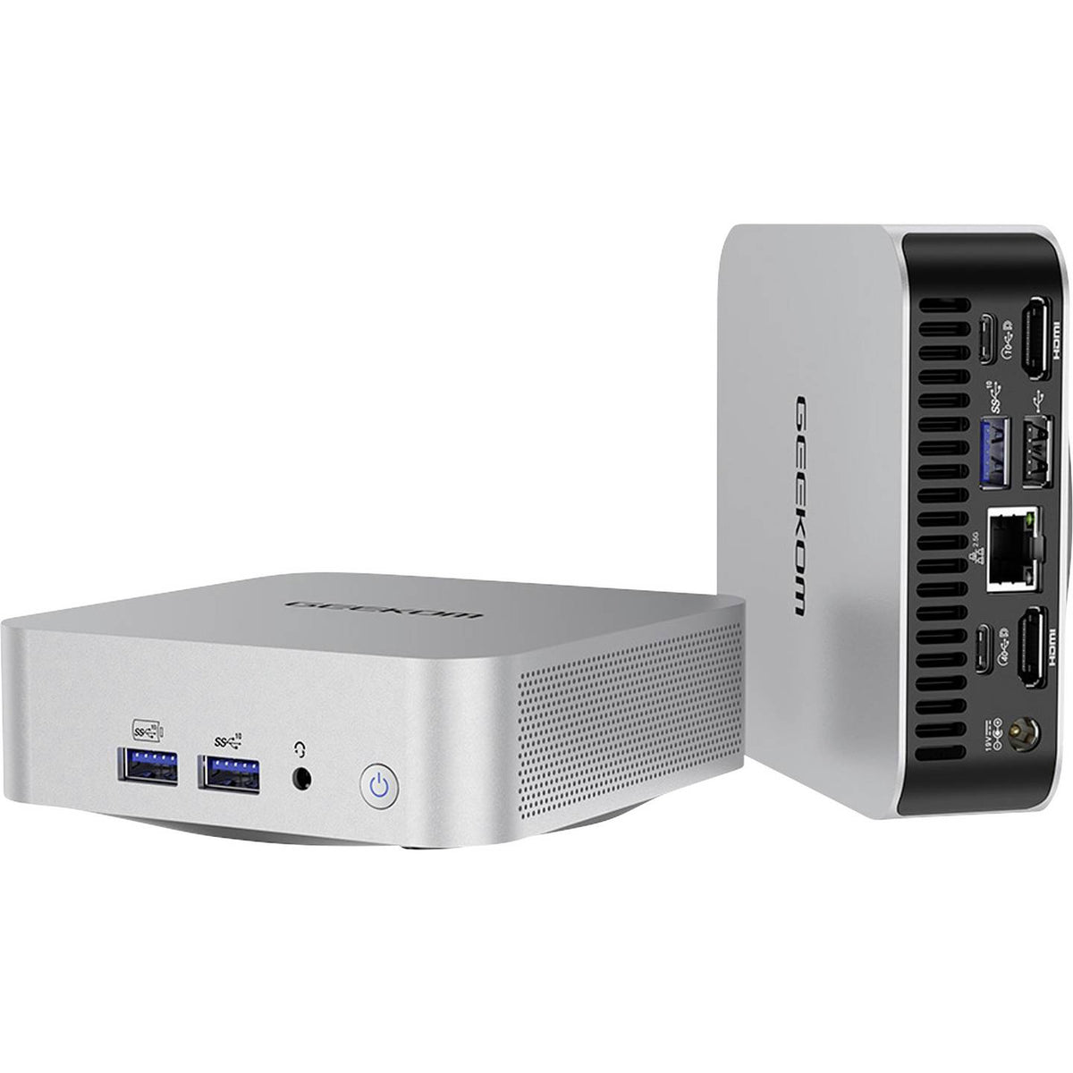 GEEKOM Mini PC Computer A6 Desktop Silber VESA HDMI 16 GB Ryzen 7 6800 Win11 Pro - 4064161499819