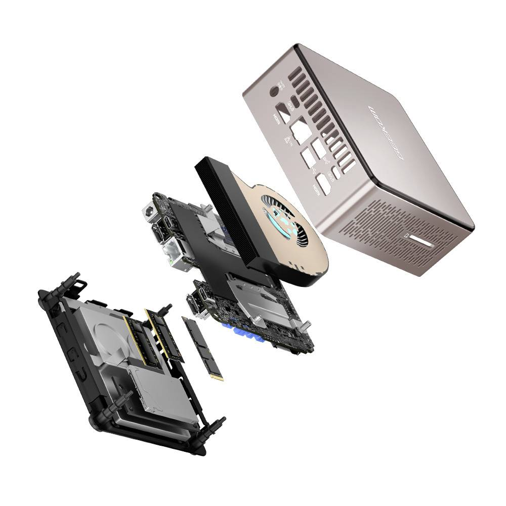 B-Ware Geekom Mini Pc A5 Amd Ryzen 7 5825 U Rosegold Kompakt Ssd 512 Gb Siehe Text/Foto