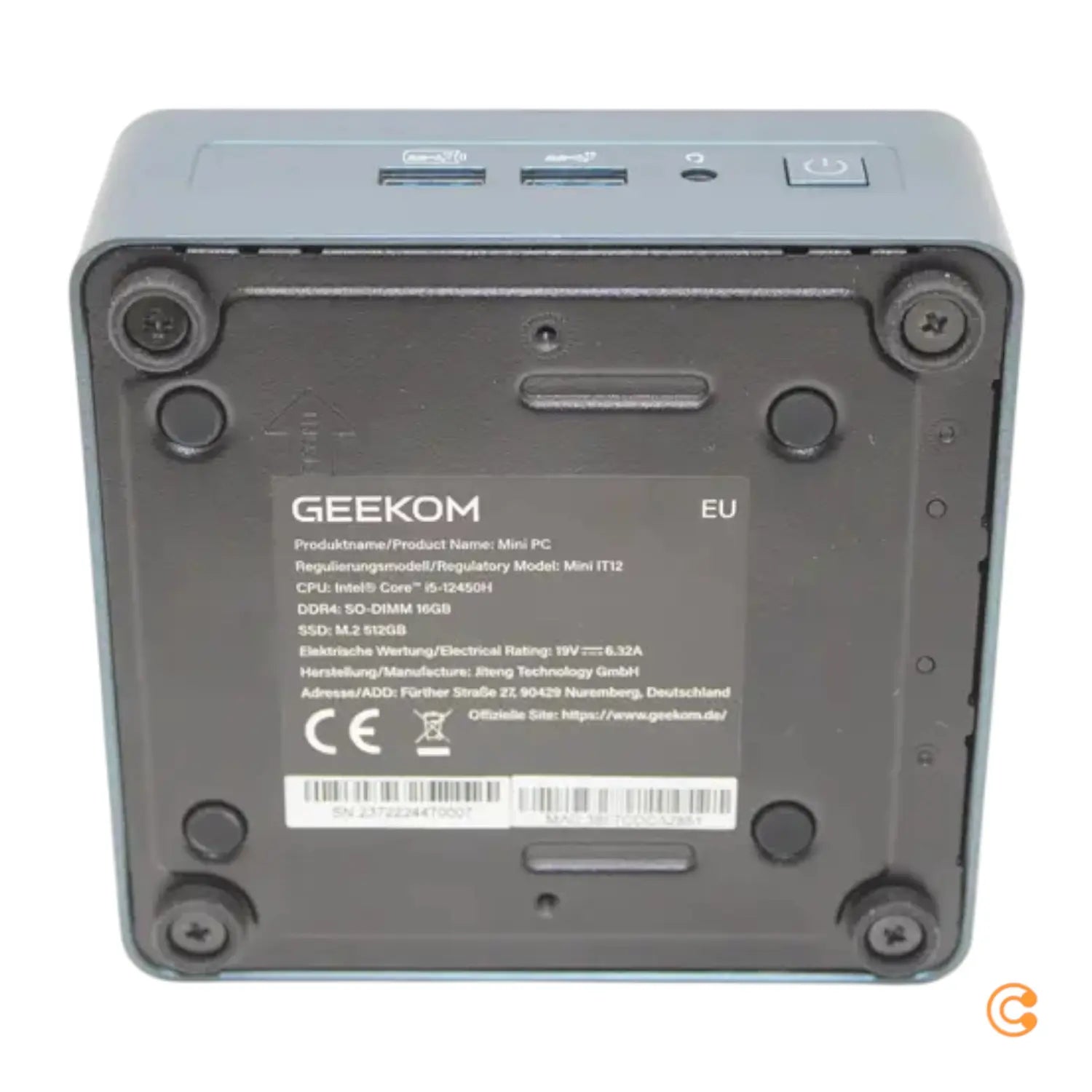 B-Ware Geekom Mini It12 Mini Pc Computer Intel Core Mini Desktop W11 Pro Siehe Text/Foto - 4064161339627