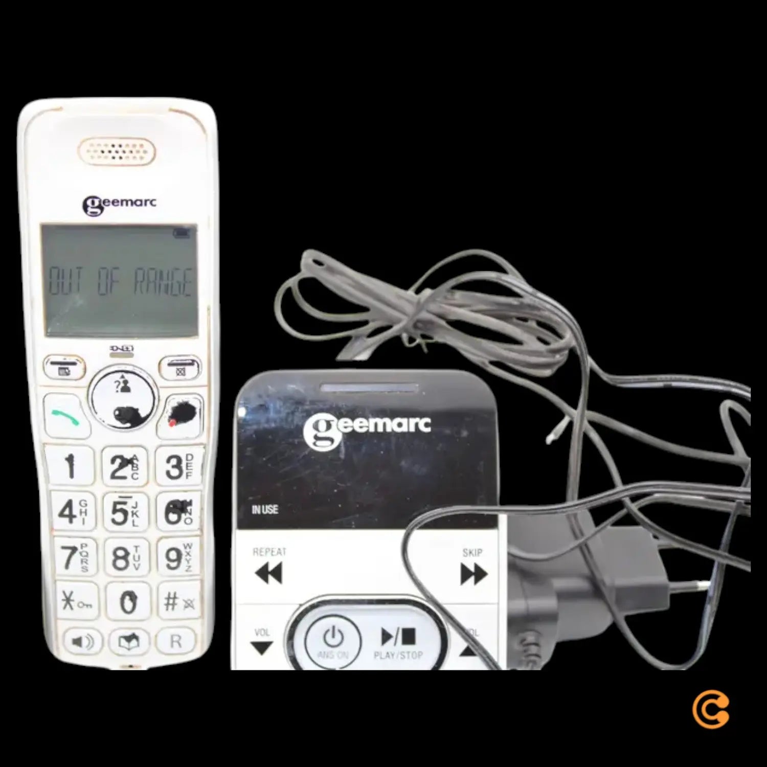 C-Ware Geemarc Amplidect 295 Sos Pro Seniorentelefon Weiß Siehe Text/Foto - 3521350008838