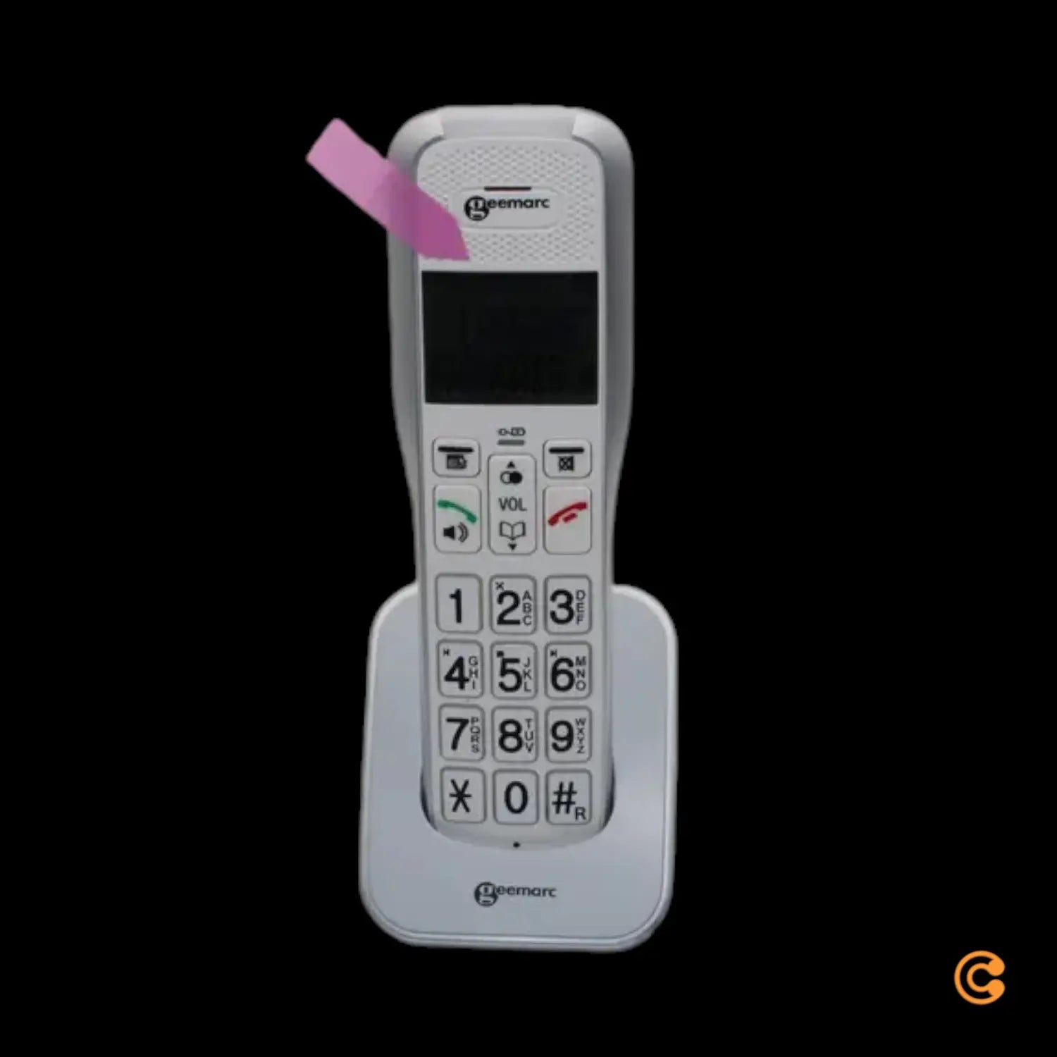 C-Ware Geemarc Amplidect 595 2 Photo Schnurloses Seniorentelefon Weiß Siehe Text/Foto - 3521350009033