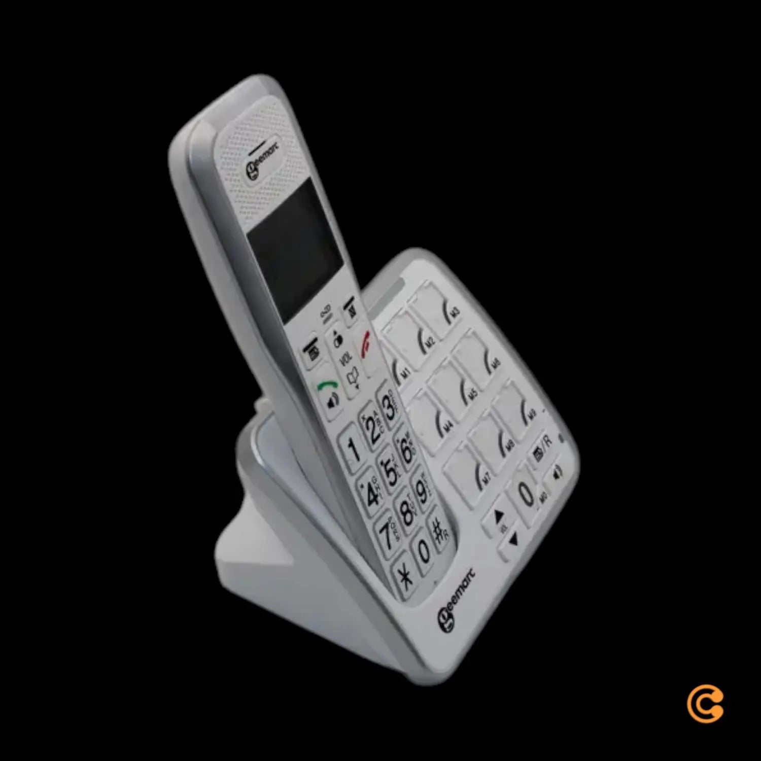 C-Ware Geemarc Amplidect 595 2 Photo Schnurloses Seniorentelefon Weiß Siehe Text/Foto - 3521350009033