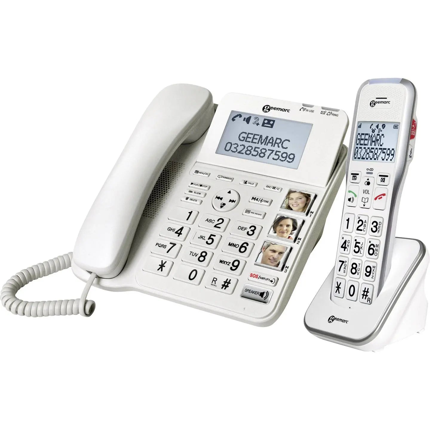 B-Ware Geemarc Amplidect 595 Combi Schnurgebundenes Seniorentelefon Anrufbeantworter893 - 3521350009330