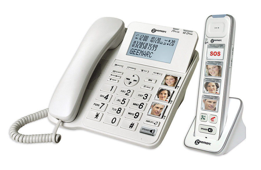Geemarc Ampli Dect Combi Photo 295 Combo Seniorentelefon Schnurgebunden 30 D B  B-Ware - 3521350020809