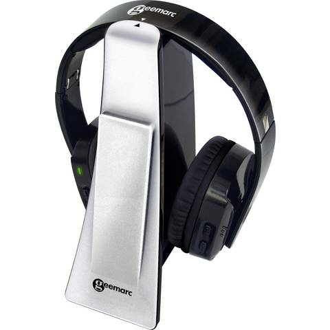 B-Ware Geemarc Cl7400 Opti Funk Tv In Ear Kopfhörer Over Ear Leichtbügel Headset Silber