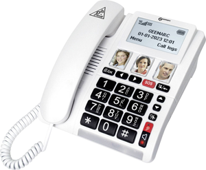 B-Ware Geemarc Cl9000 Schnurloses Seniorentelefon Foto Tasten Freisprechen Für Hörge381