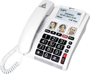 B-Ware Geemarc CL9000 Schnurloses Seniorentelefon Foto-Tasten Freisprechen für Hörgerät