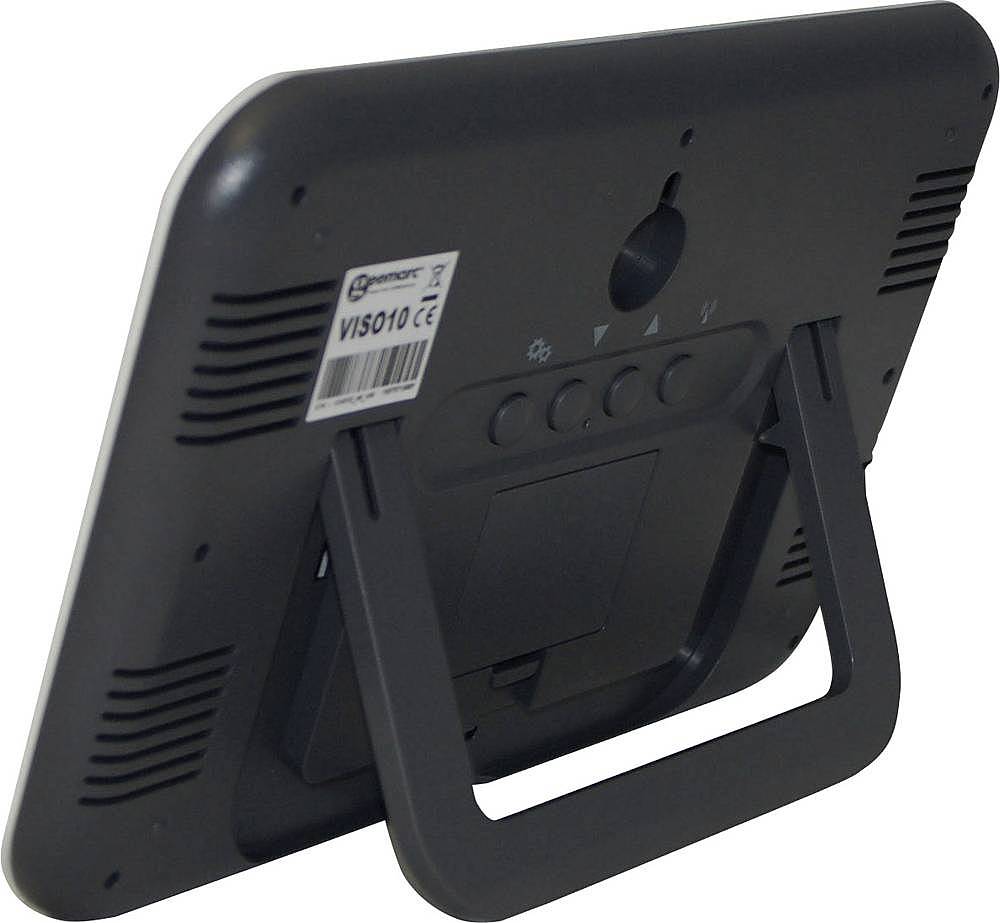 Quarz Funkuhr Uhr Tisch Digital Großes Display Wandmontage Ansage Uhrzeit Weiß B-Ware - 3521350007787