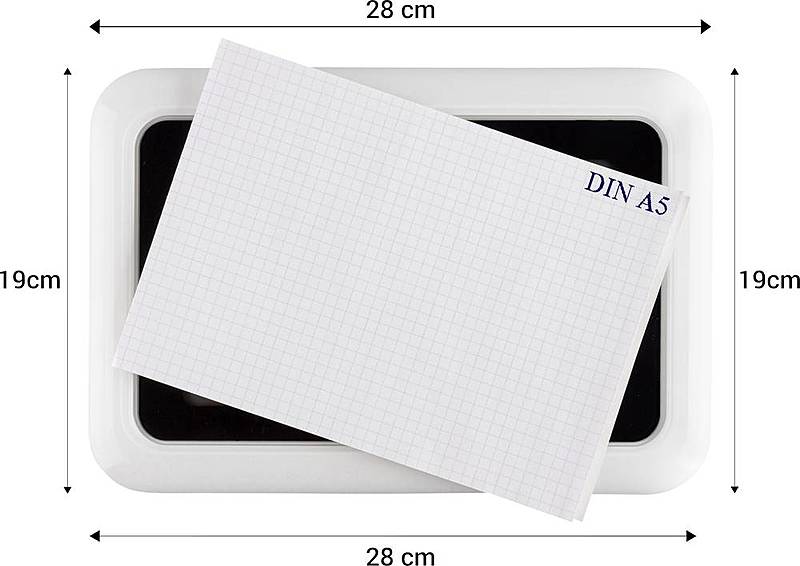 Quarz Funkuhr Uhr Tisch Digital Großes Display Wandmontage Ansage Uhrzeit Weiß B-Ware - 3521350007787