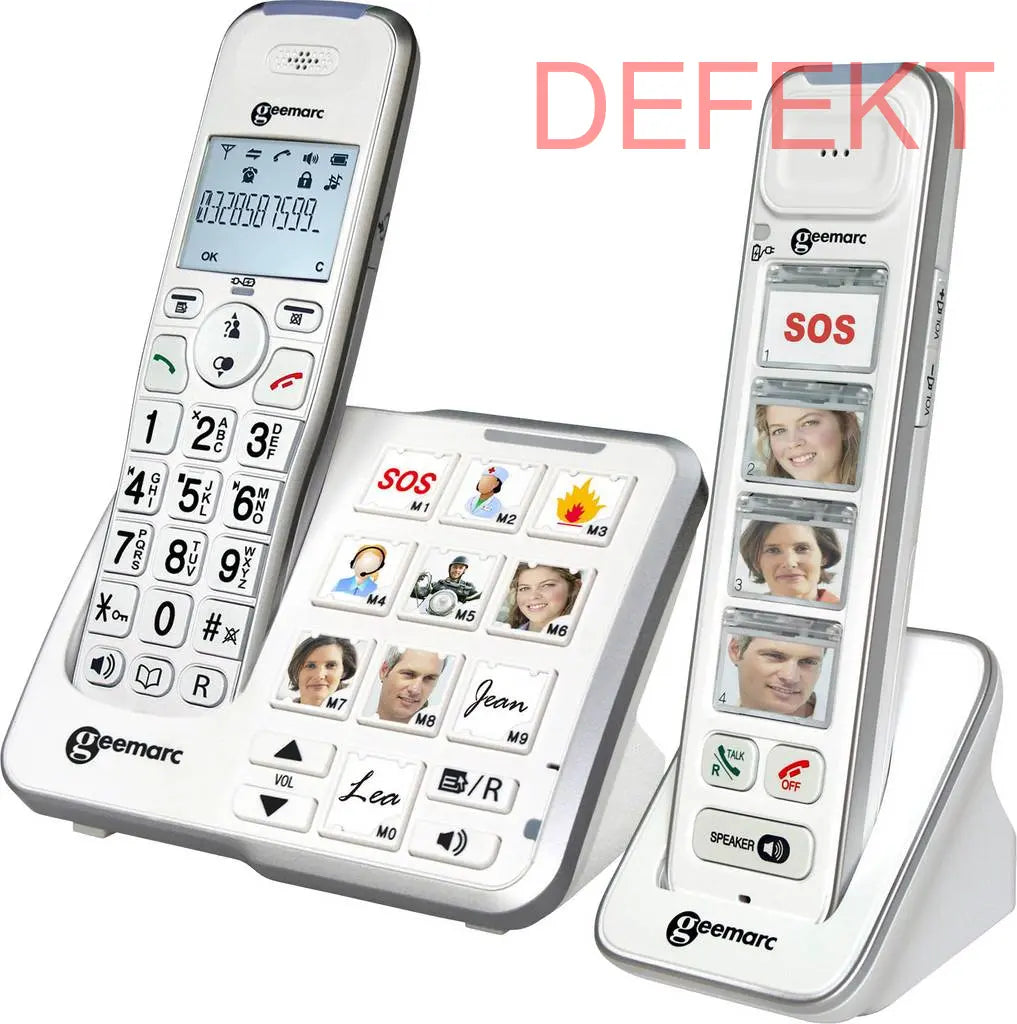 D-Ware Geemarc Mobility Pack Foto Schnurloses Großtastentelefon Fototasten Defektware - 3521350020854