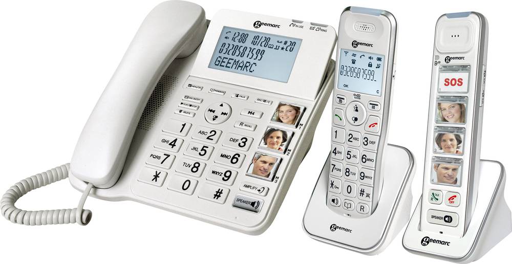 Geemarc Pack SENIOR 295 Schnurgebundenes Seniorentelefon Anrufbeantworter Mobil - 3521350020793