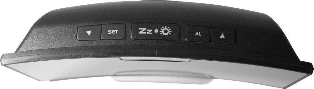 Geemarc Quarz Wecker Wak´n Shake Curve Vibrationswecker Blitzlicht Schwarz984 - 3521350008487