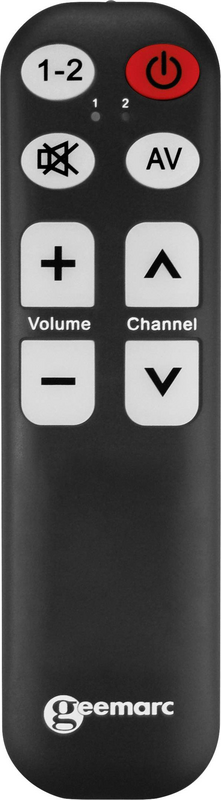 B-Ware Geemarc Tv 5 Fernbedienung Universalsteuerung Lernfähig Großtasten 4 Stück - 3521350008913